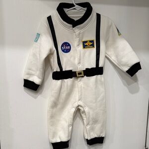 White Baby Astronaut Costume with Patches